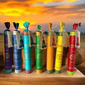100% Natural herbal Incense Stick Collection - Multicolor 7 Chakra incense